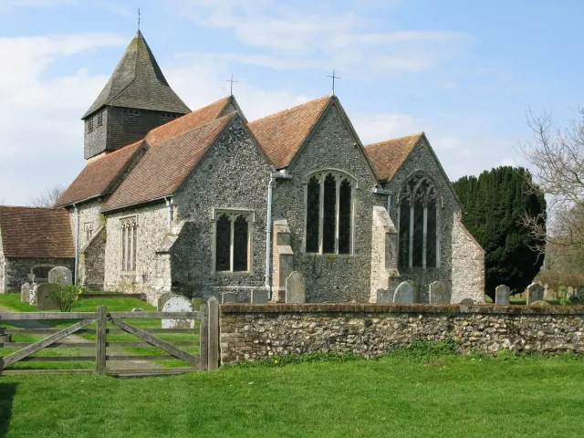 The church of St James the Great, Elmsted St. James the Great is the parish church of Elmsted and it is a commanding building with flint walls. Earliest reference to a church in Elmsted comes from the Canterbury monks Domesday Monachorum of c1100 a record from Archbishop Lanfrancs time (1070-1089).