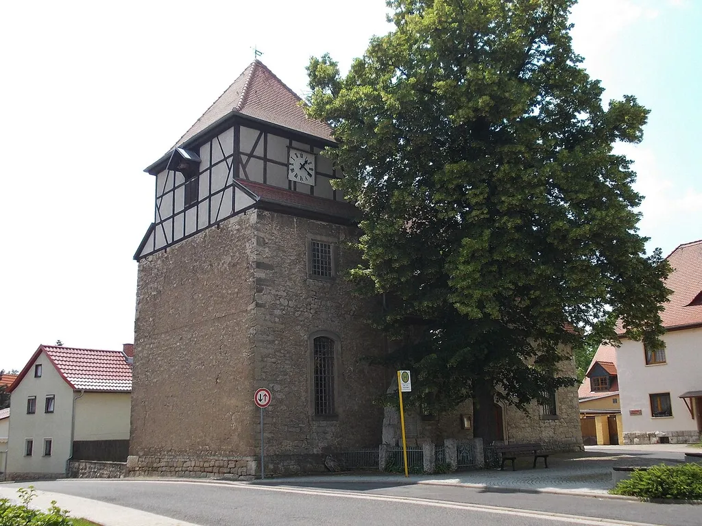 The church in Vollersroda (district: Weimarer Land, Thuringia)