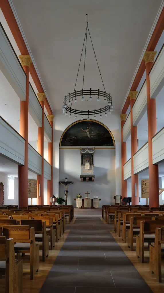 Kandern: Evangelische Kirche, Blick ins Langhaus