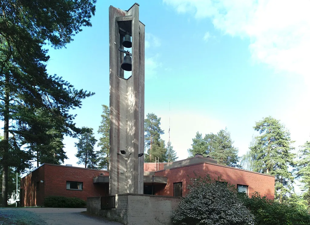 Tesoma Church in Tampere, Finland. Panorama of two images