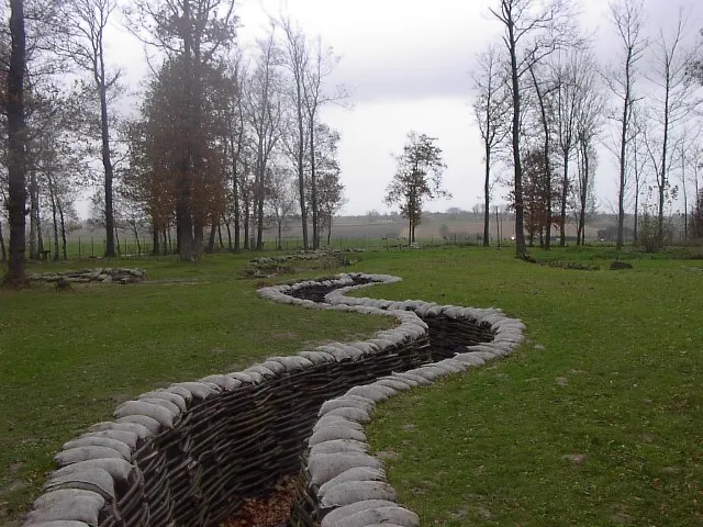 Bayernwald. German World War 1 line in Wijtschate (Belgium)