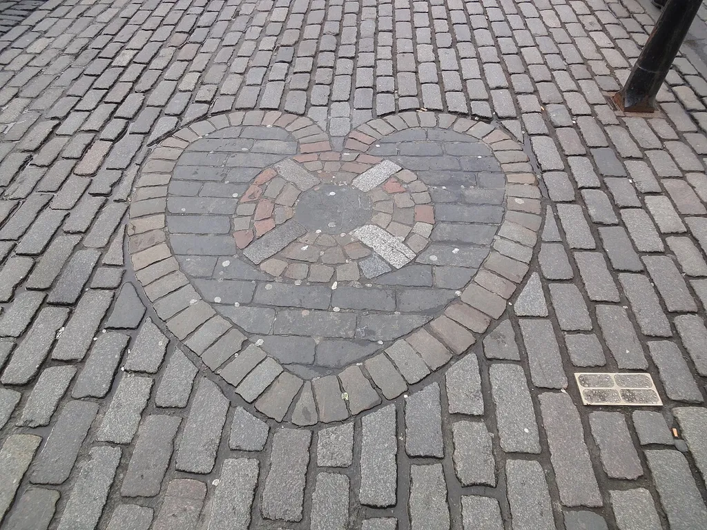 Das Heart of Midlothian in Edinburgh
