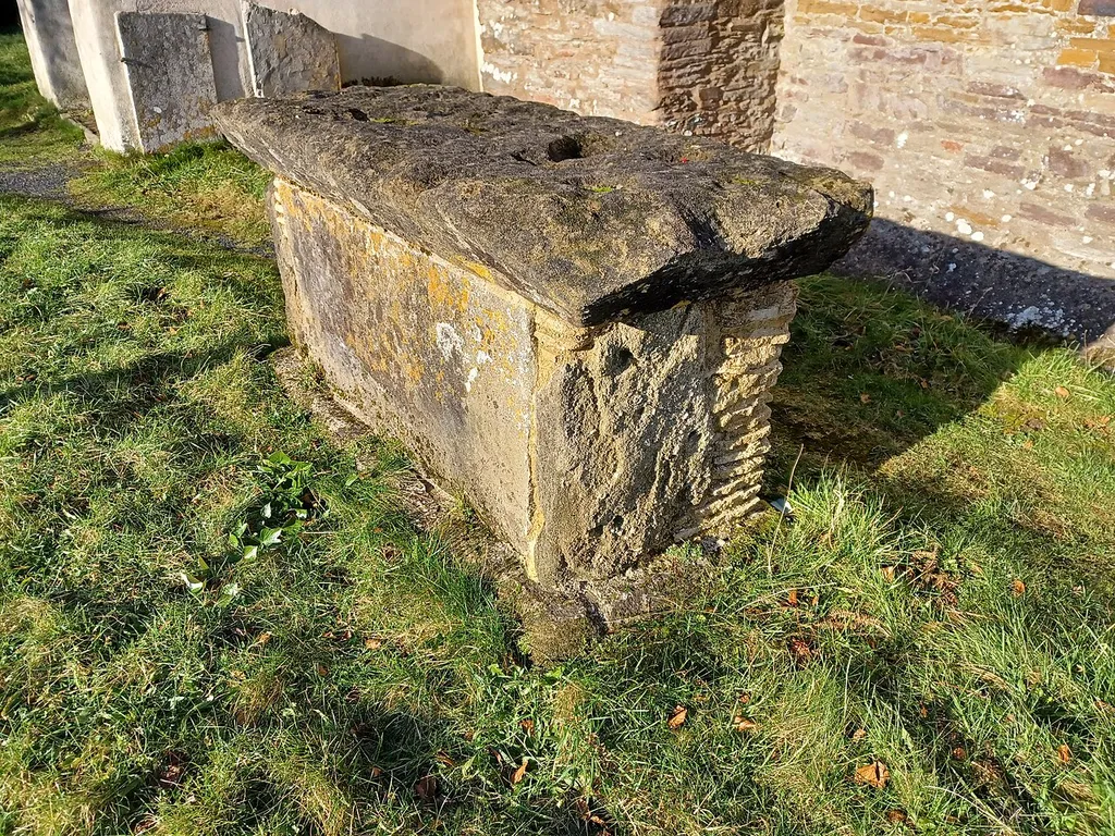 John Kemp Monument, Raddington churchyard, Somerset, England. Early 17th century, Grade II listed.