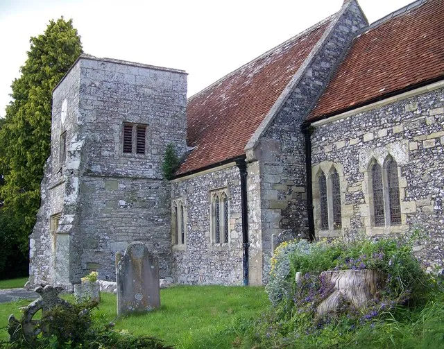 The Church of St John the Baptist, Burcombe The church stands well away from the main part of the village.