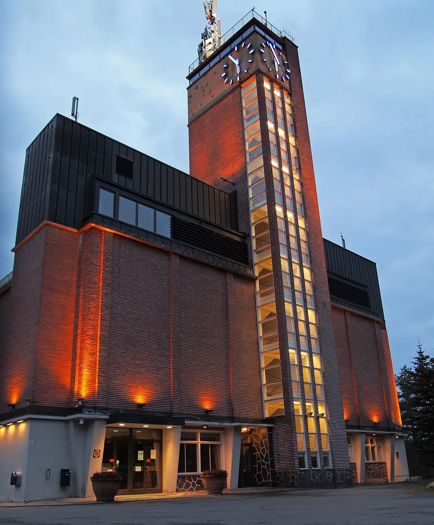 Water tower 'Vesilinna' in Jyväskylä, view from east.