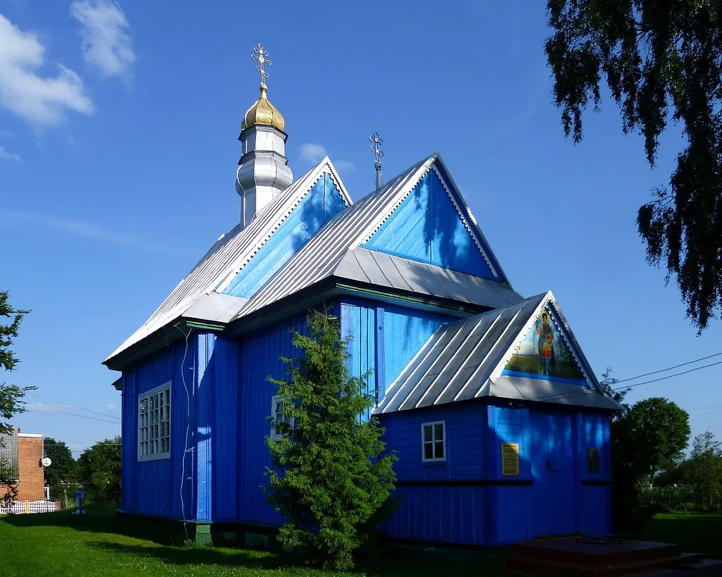 Дмитрівська церква (дер.) (1674 рік) - вигляд з північного заходу - в с.Згорани Любомльський район Волинська область Україна