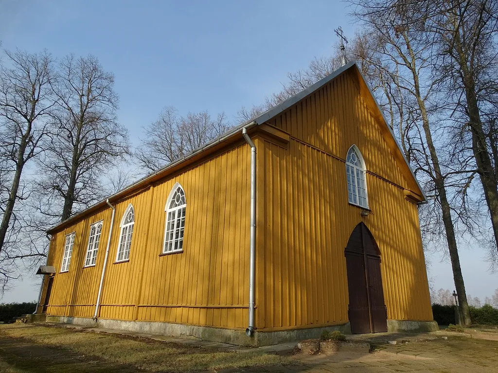 Roman Catholic Church, Geidžiūnai, Biržai district, Lithuania
