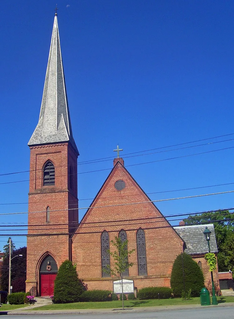 St. Andrew's Episcopal Church, designed by Charles Babcockc, in Walden, NY, USA