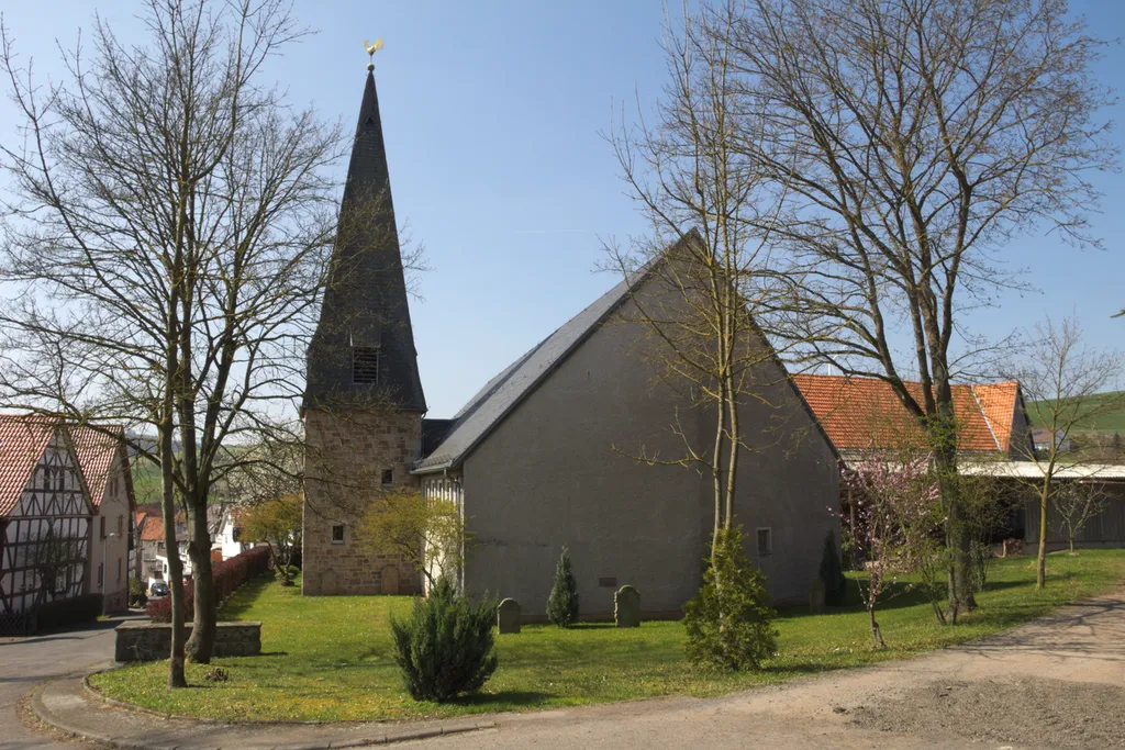 Protestant Church in Hattenbach, Schlossberg, Hattenbach, Niederaula, Hesse, Germany
