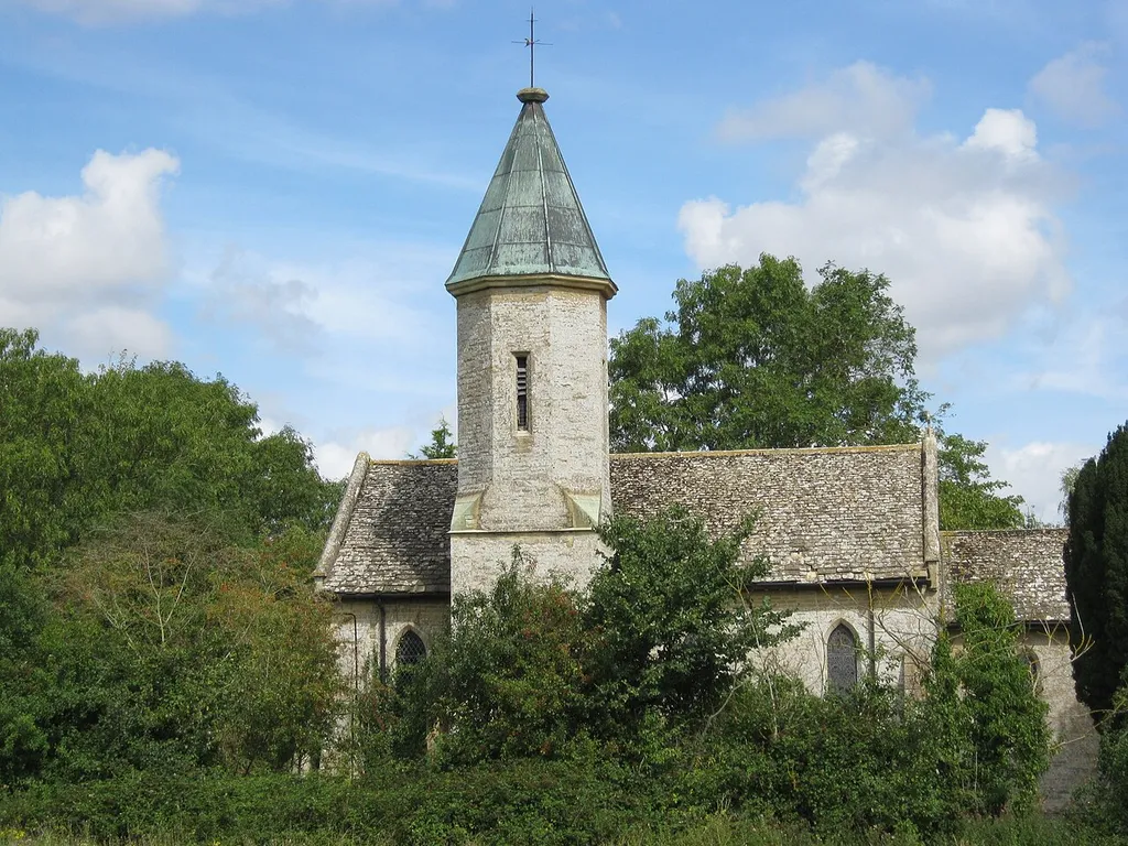 Holy Trinity parish church, Lew, Oxfordshire, England, seen from the south