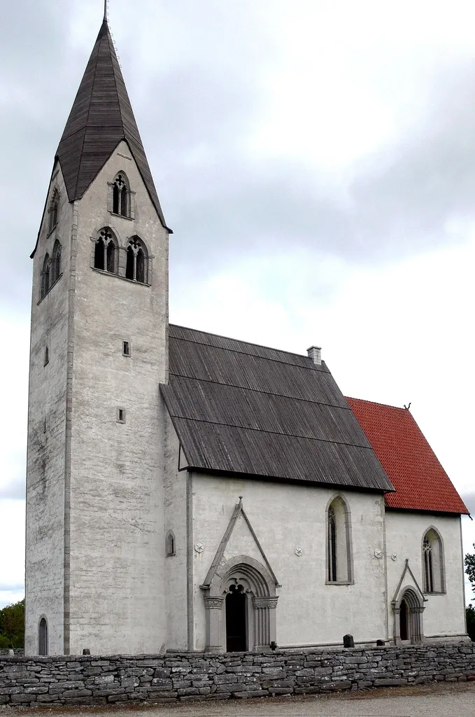 Ekeby kyrka auf Gotland. Außenansicht