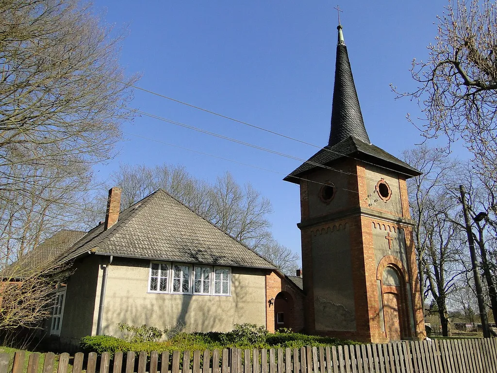 Church in Schillersdorf, disctrict Mecklenburg-Strelitz, Mecklenburg-Vorpommern, Germany