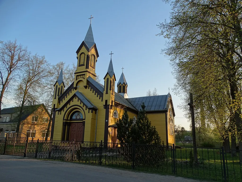 Catholic church in Gudžiūnai, Kėdainiai District, Lithuania