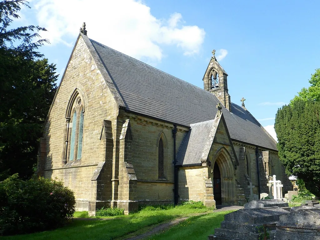 St Peter's parish church, Spring Hill, Fordcombe, Kent, England, seen from the south