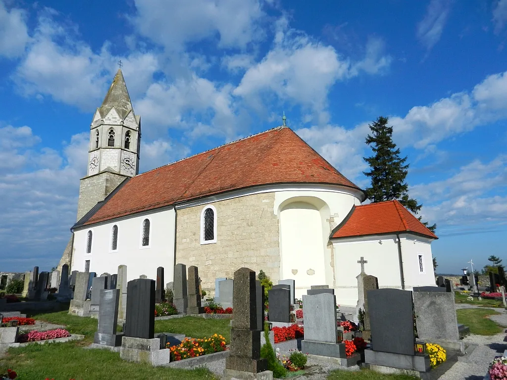 Kath. Pfarrkirche hl. Ulrich in Höflein bei Bruck an der Leitha.