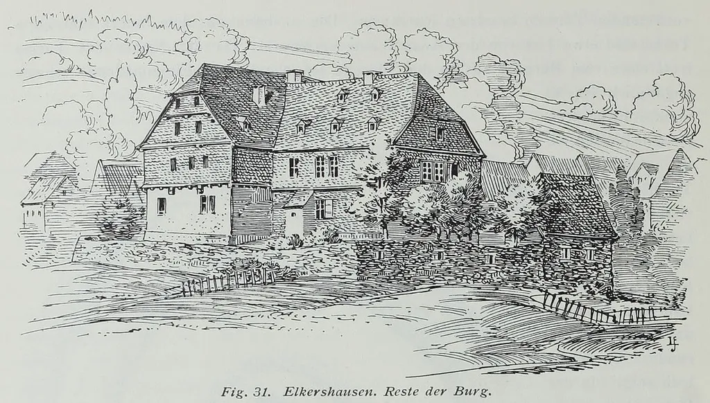 Elkerhausen Reste der Burg