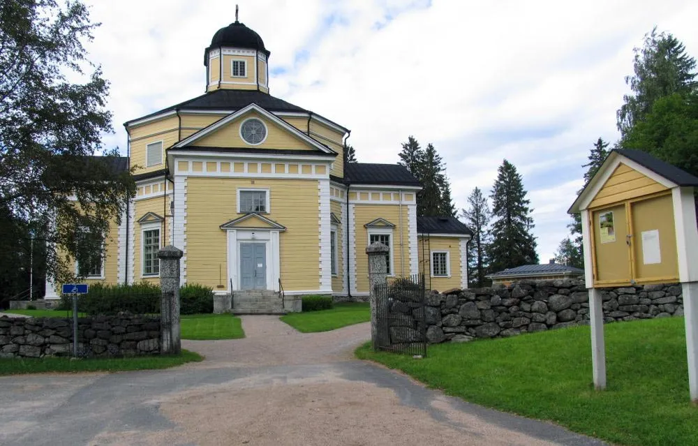 Juuka Church in Juuka, Finland. Built in 1850–1851. Architect: C. A. Gustavsson.