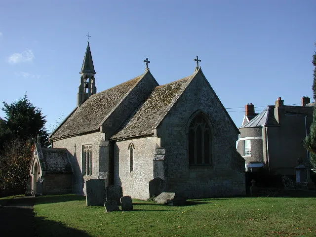 STERT, Wiltshire. The church of St James and Manor Farm