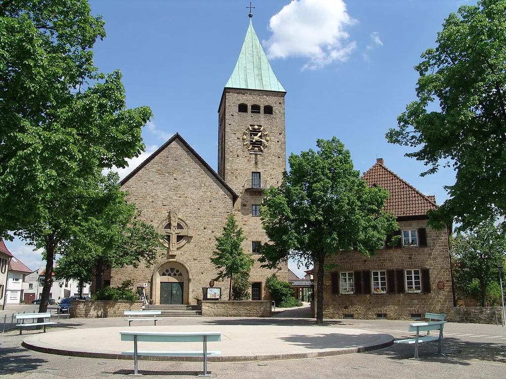 Sennfeld-Plan mit Dreieingkeitskirche
