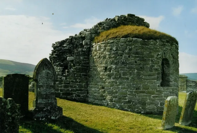Orphir - round church Exterior view, from the east
