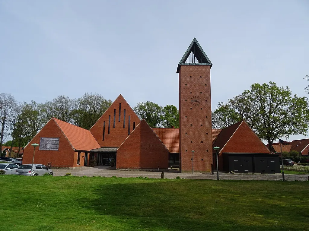 Fredens Kirke at Sjællandsgade in Herning in Denmark.