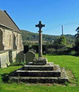 Standing cross in St Cuthbert's churchyard