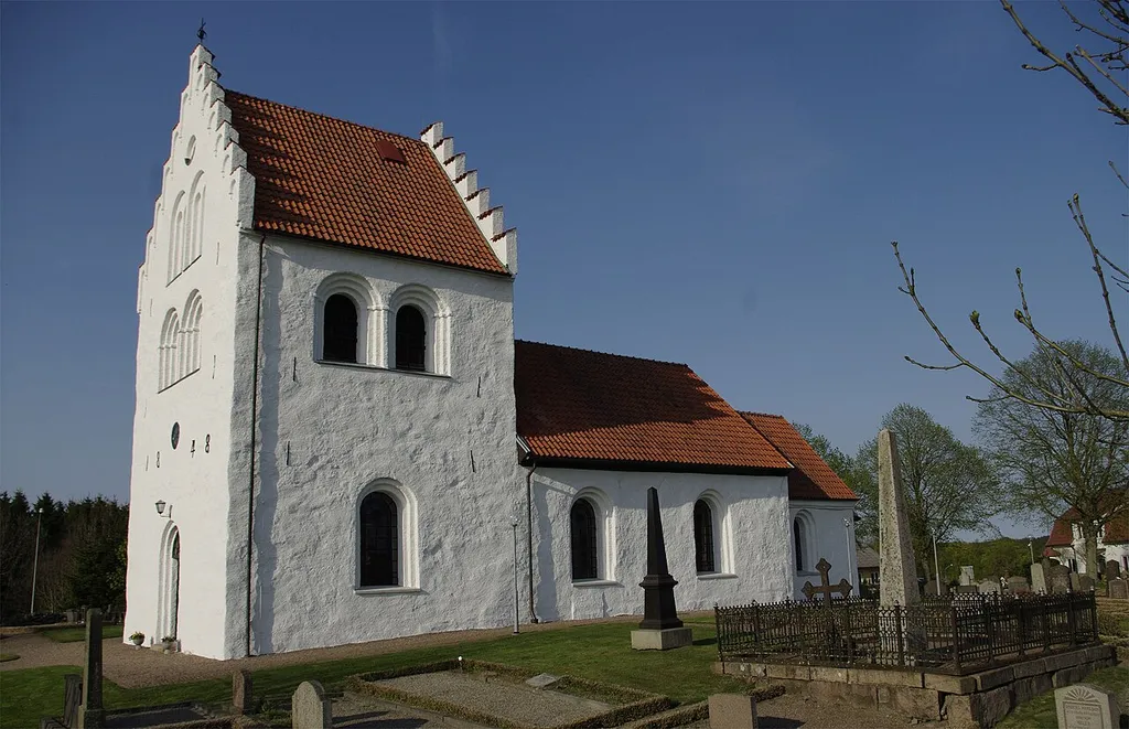 Stenestad church in Scania, Sweden.