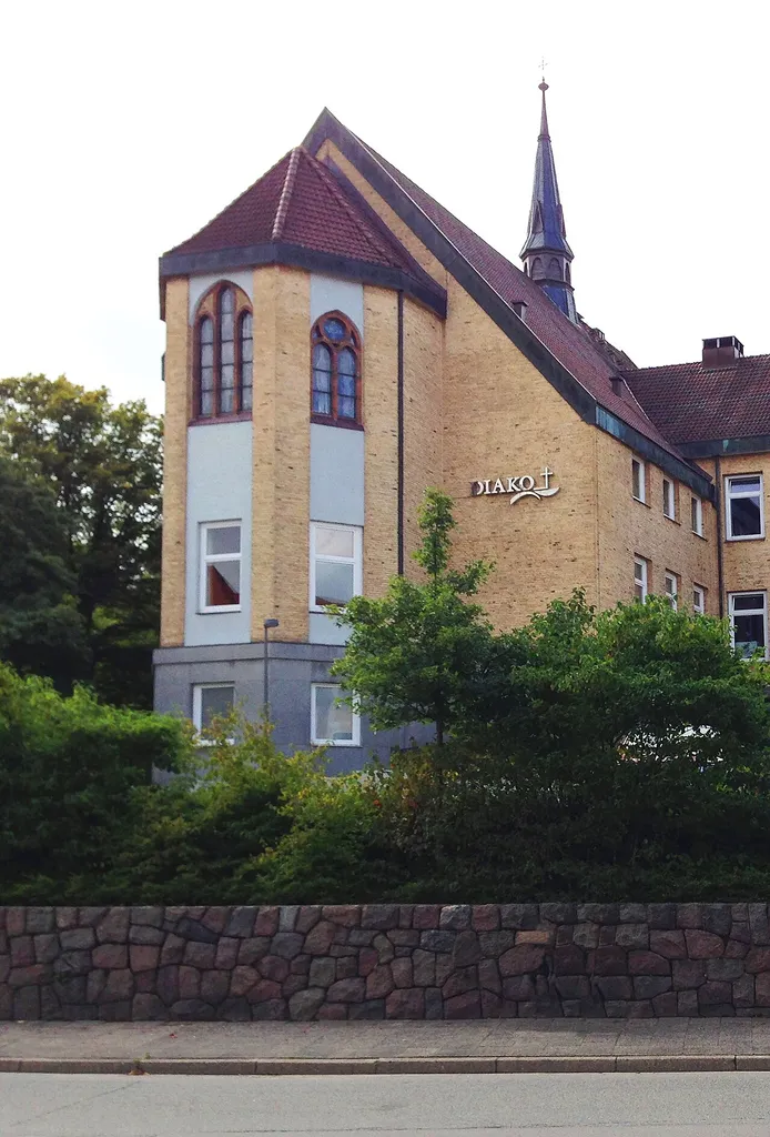 Diako church outside view, church of the deaconess hospital Flensburg, Germany