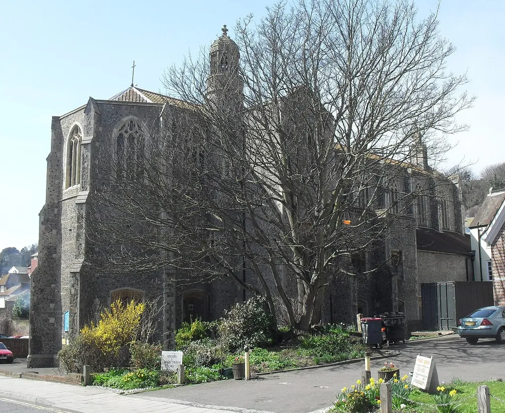 Church of St Mary Star of the Sea, High Street, Old Town, Hastings, East Sussex, England. A Roman Catholic church built in 1882 by Basil Champneys. Listed at Grade II by English Heritage (IoE Code 293874)