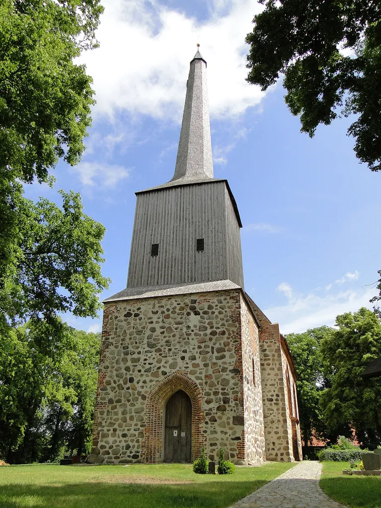 Church in Ruchow in the district Parchim, Mecklenburg-Vorpommern, Germany
