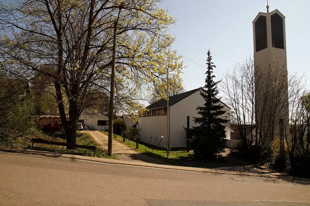 Protestant church Ober-Olm, view from northwest