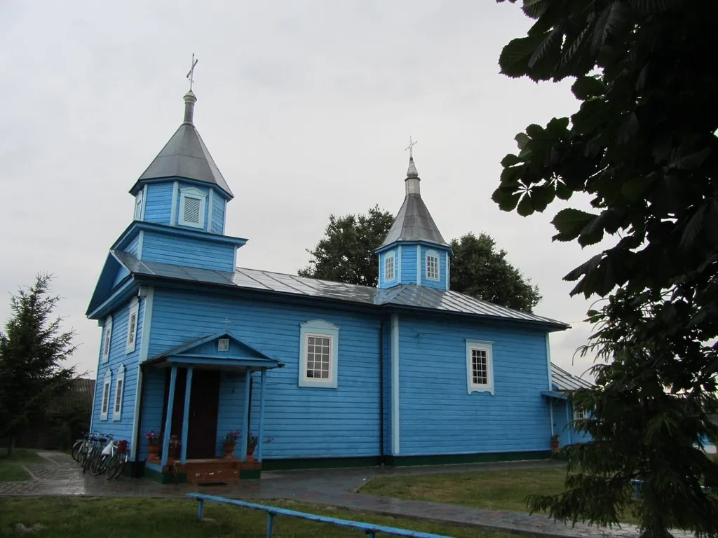 Saint Michael church in Struha, Stolin District, Belarus