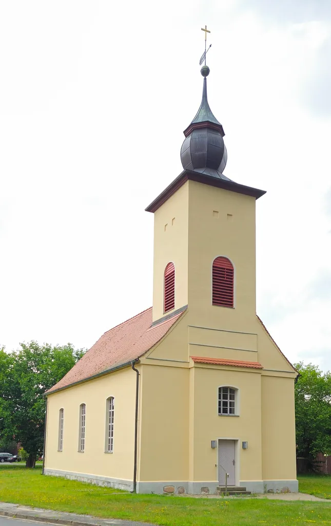 Evangelische Dorfkirche Deutsch Bork, Gemeinde Linthe, Landkreis Potsdam-Mittelmark, Brandenburg, Deutschland