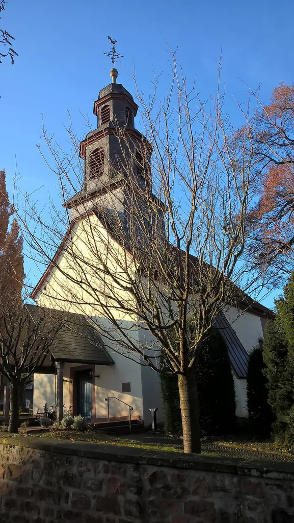 Evangelische Kirche Roßdorf, Bruchköbel, Main-Kinzig-Kreis, Hessen, Deutschland