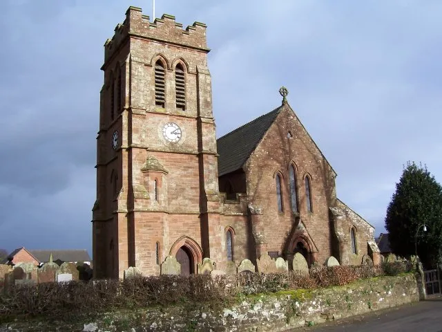 The church at Irthington. The clock is keeping good time and has a loud chime.