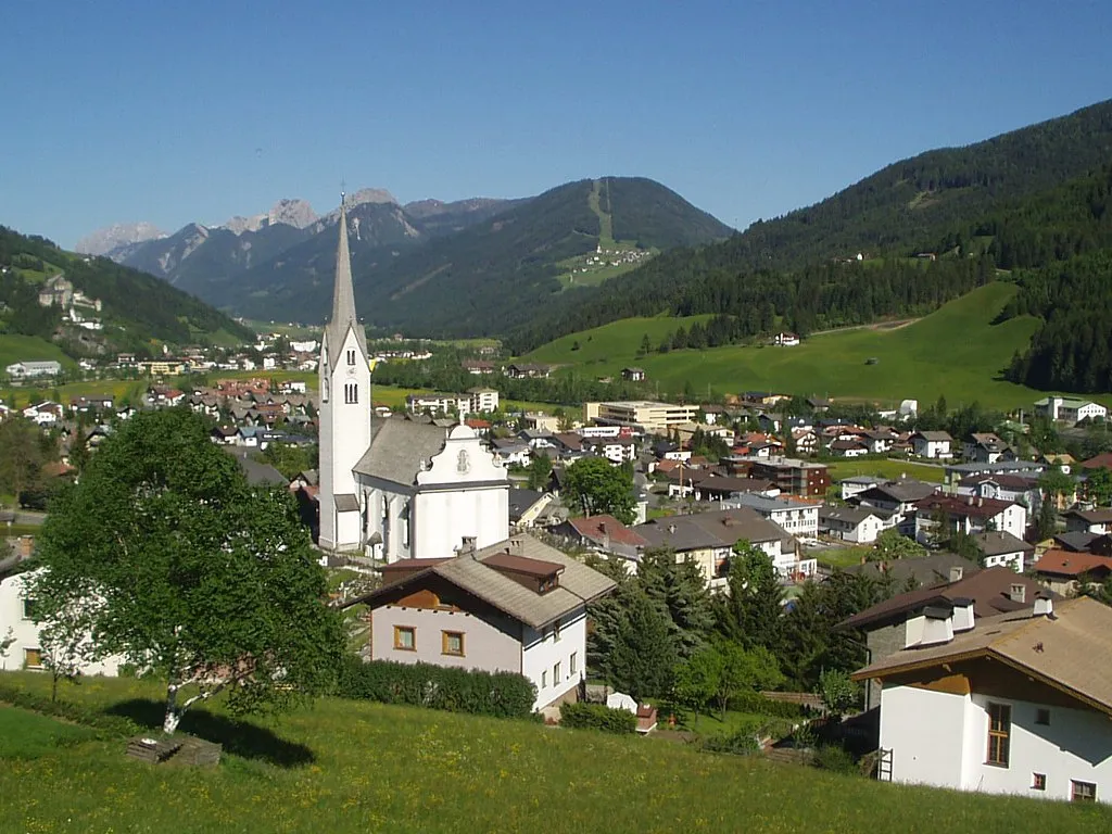 Sillian in Osttirol (Österreich), Blick Richtung Osten (Lienzer Dolomiten)