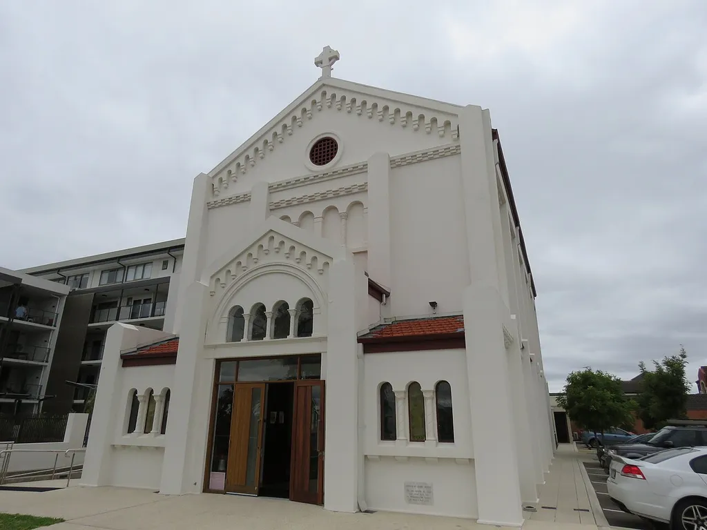 The state heritage listed St Peter's Anglican Church, Victoria Park, Western Australia.