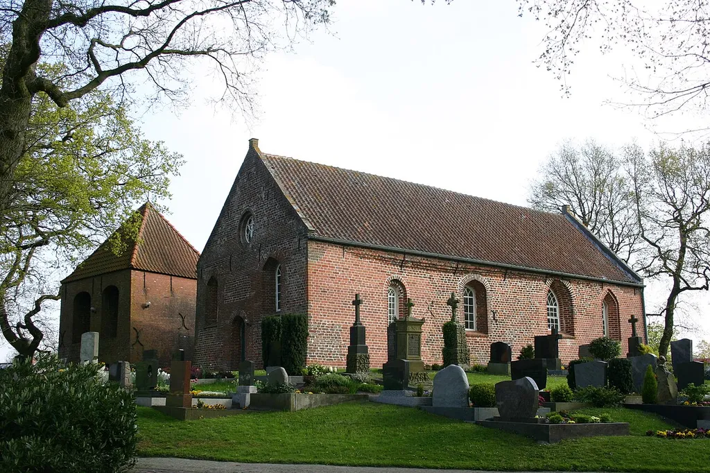 Historic church in ochtelbur, district of Aurich, East Frisia, Germany