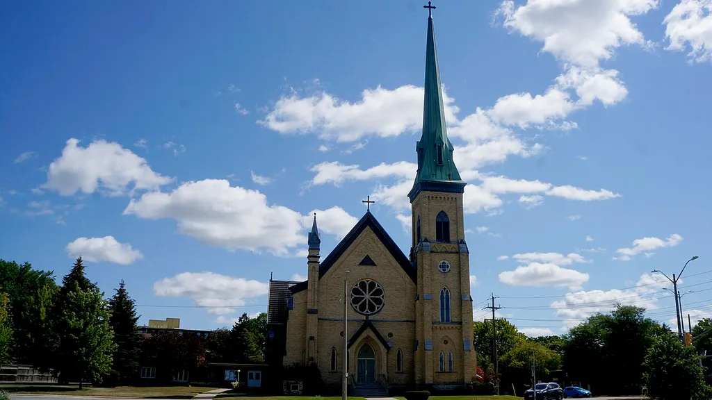 Our Lady of Mercy Roman Catholic Church in Sarnia, Ontario.