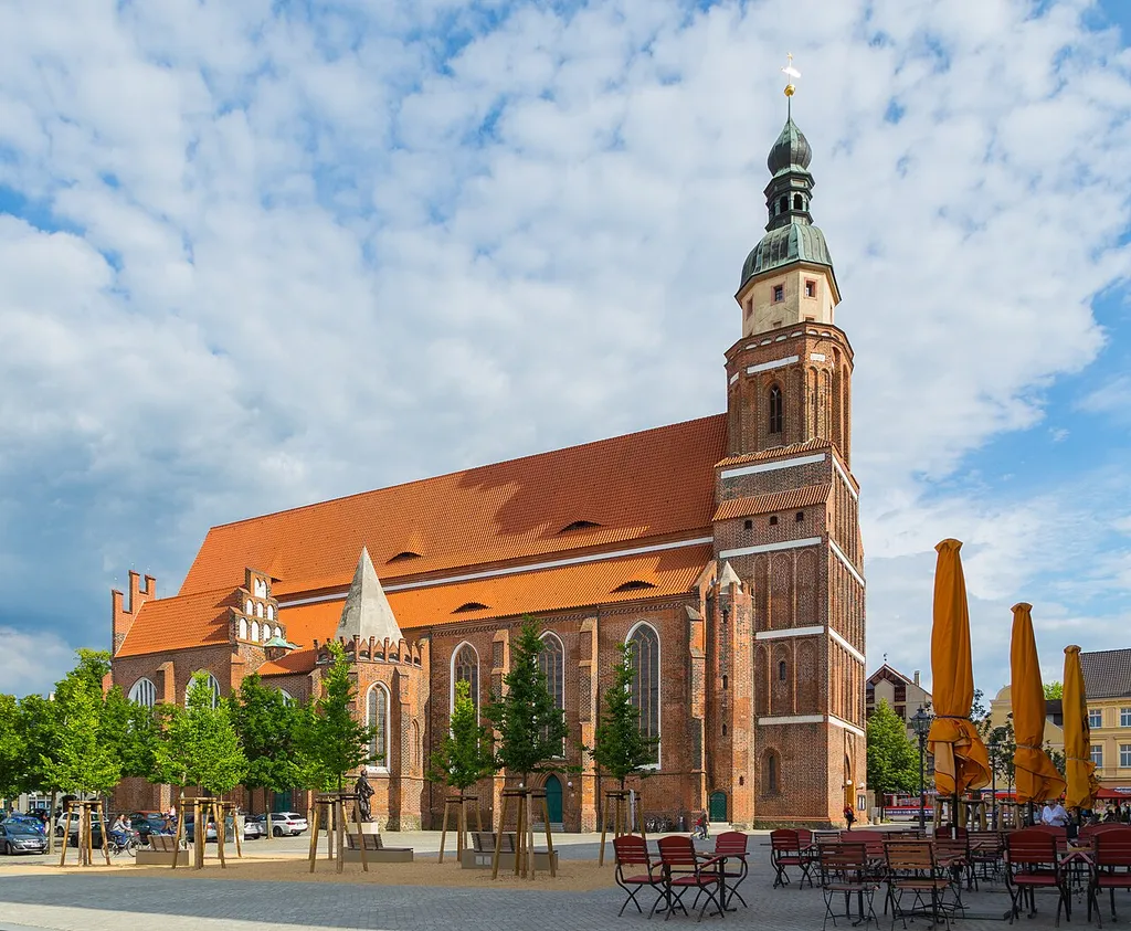 The St Nicholas Church (Oberkirche St. Nikolai) in Cottbus, Brandenburg, Germany.