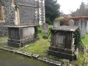 Pair Of Chest Tombs With Fluted Corner Piers About 10 Metres North Of Church Of St Mary