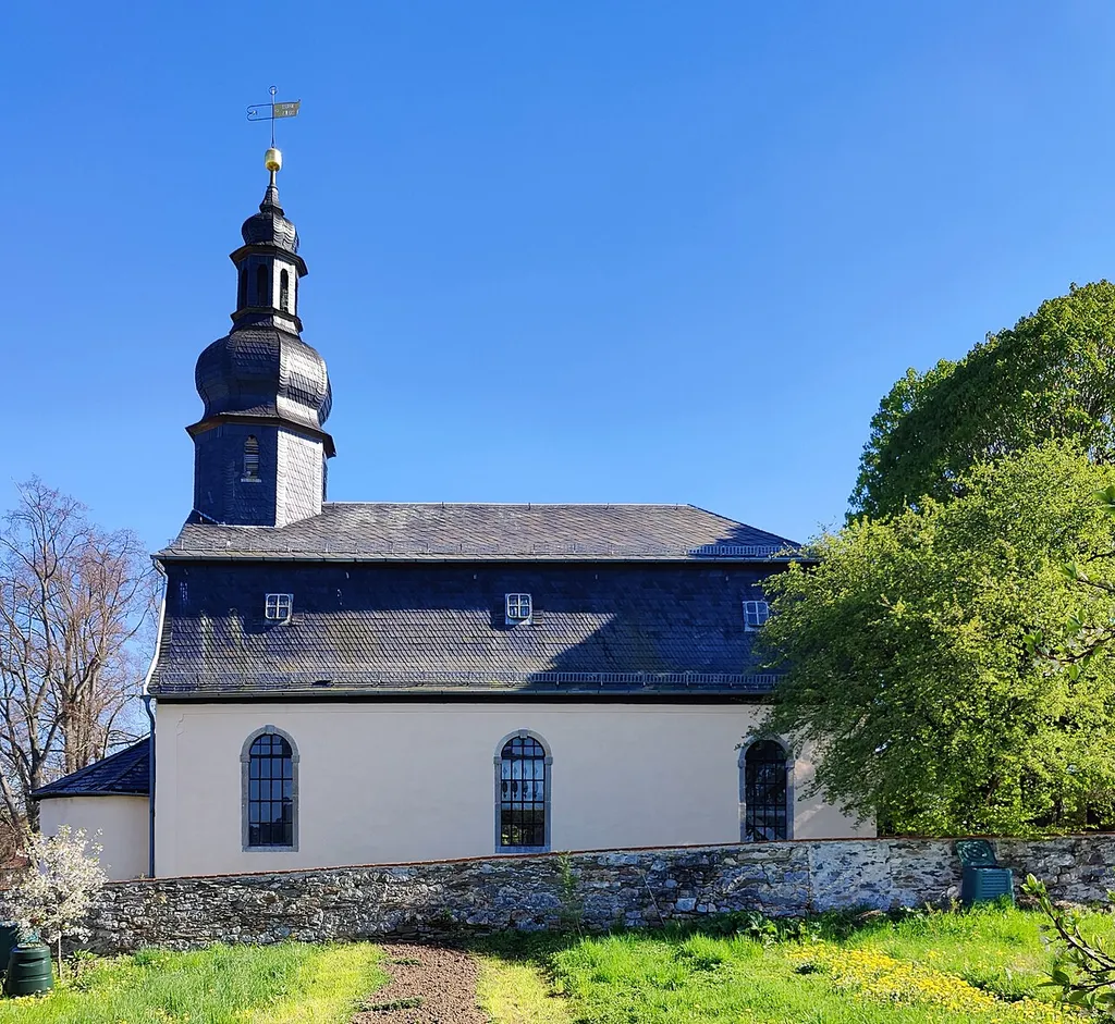 Evangelisch-lutherische Dorfkirche Gräfendorf, Gemeinde Krölpa, Saale-Orla-Kreis, Thüringen, Deutschland