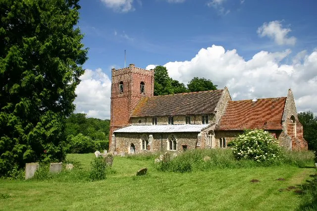 Church of St Margaret in Cowlinge, Suffolk, England. A Grade I listed medieval church.