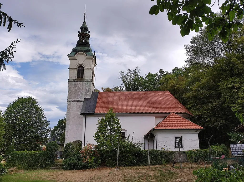 Holy Cross church in Iška vas. More info (in Slovenian only).