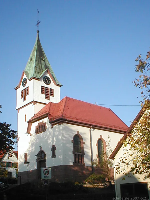 Evangelische Kirche in Mosbach-Reichenbuch, Baden-Württemberg, Deutschland