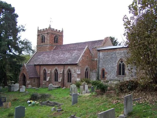 St Mary Magdalene's parish church, Quatford, Shropshire, seen from the southeast