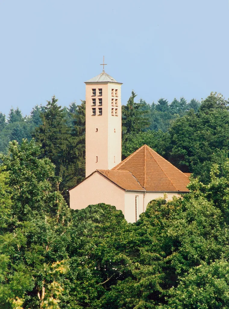 Herz Jesu Oberflockenbach, built by Prof Albert Boßlet in 1957