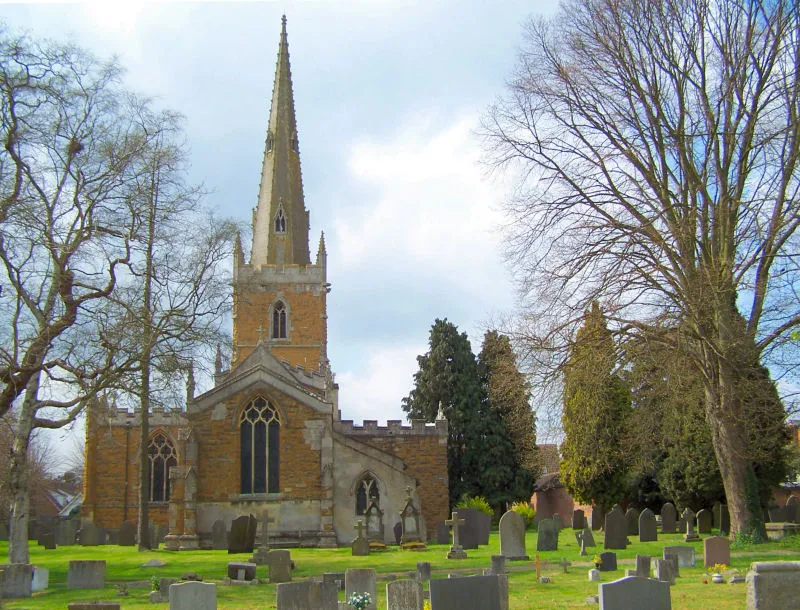 All Saints' parish church, Asfordsby, Leicestershire, seen from the east