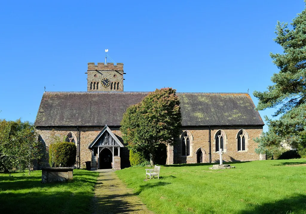 Photograph of St Cuthbert's Church, Clungunford, Shropshire, England