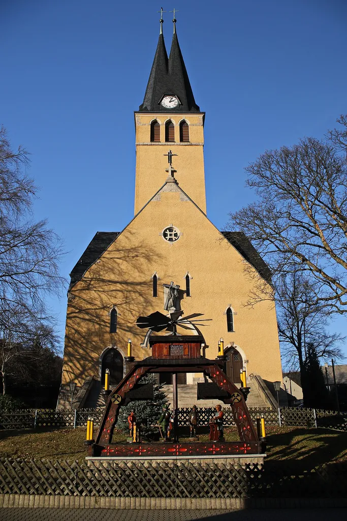 Kirche in Jahnsbach im Erzgebirge.